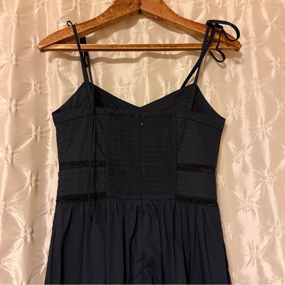 Christy Lynn Mira Tiered Midi Dress Navy Blue Sleeveless - Picture 5 of 11